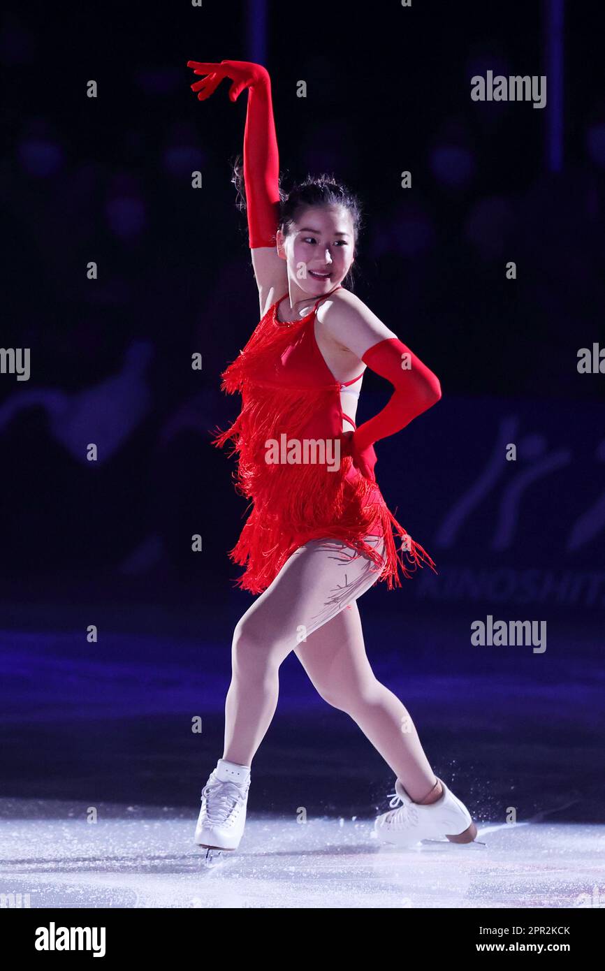 Kinoshita Academy Kyoto Ice arena, Kyoto, Japan. 22nd Apr, 2023. Azusa