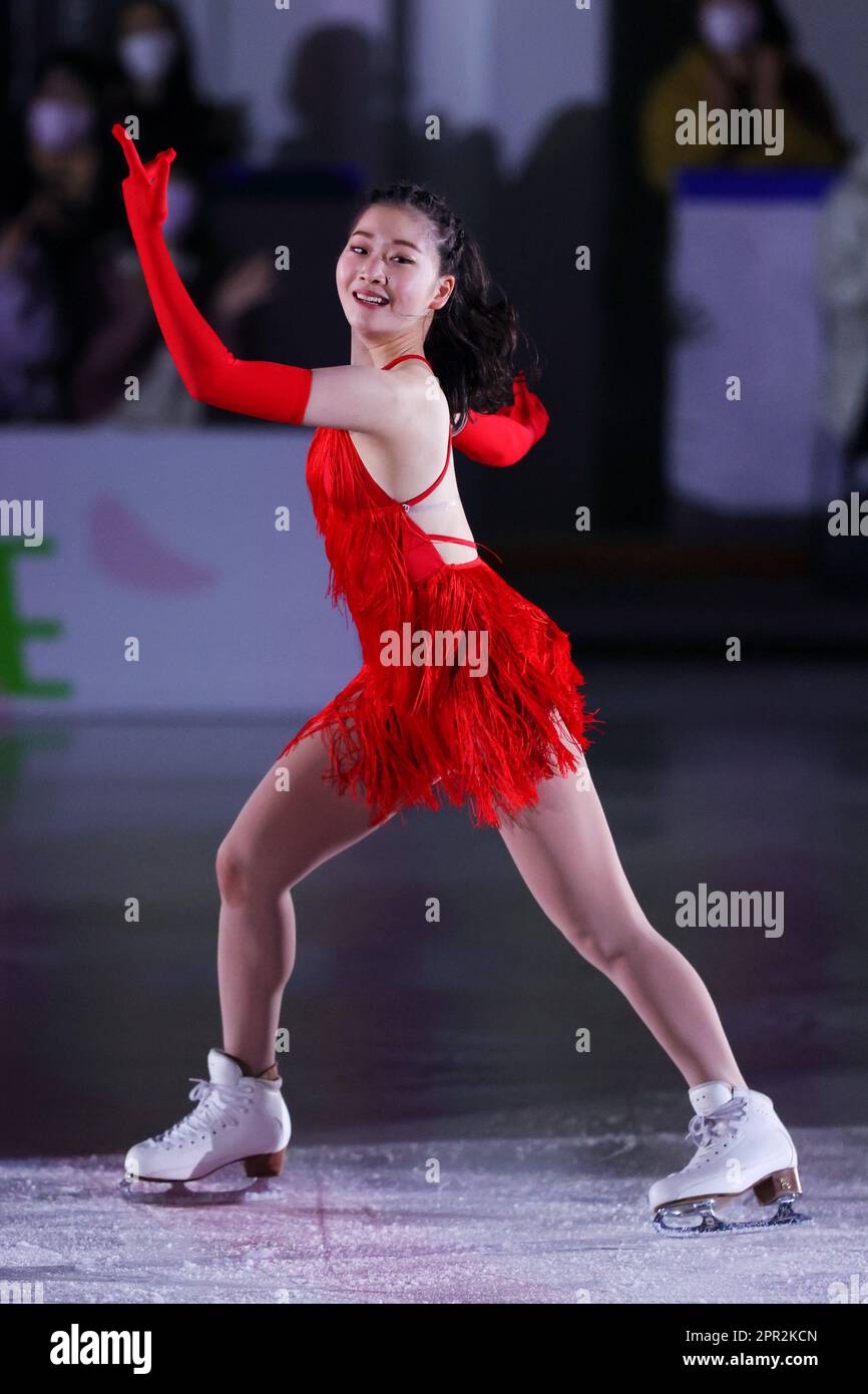 Kinoshita Academy Kyoto Ice arena, Kyoto, Japan. 22nd Apr, 2023. Azusa