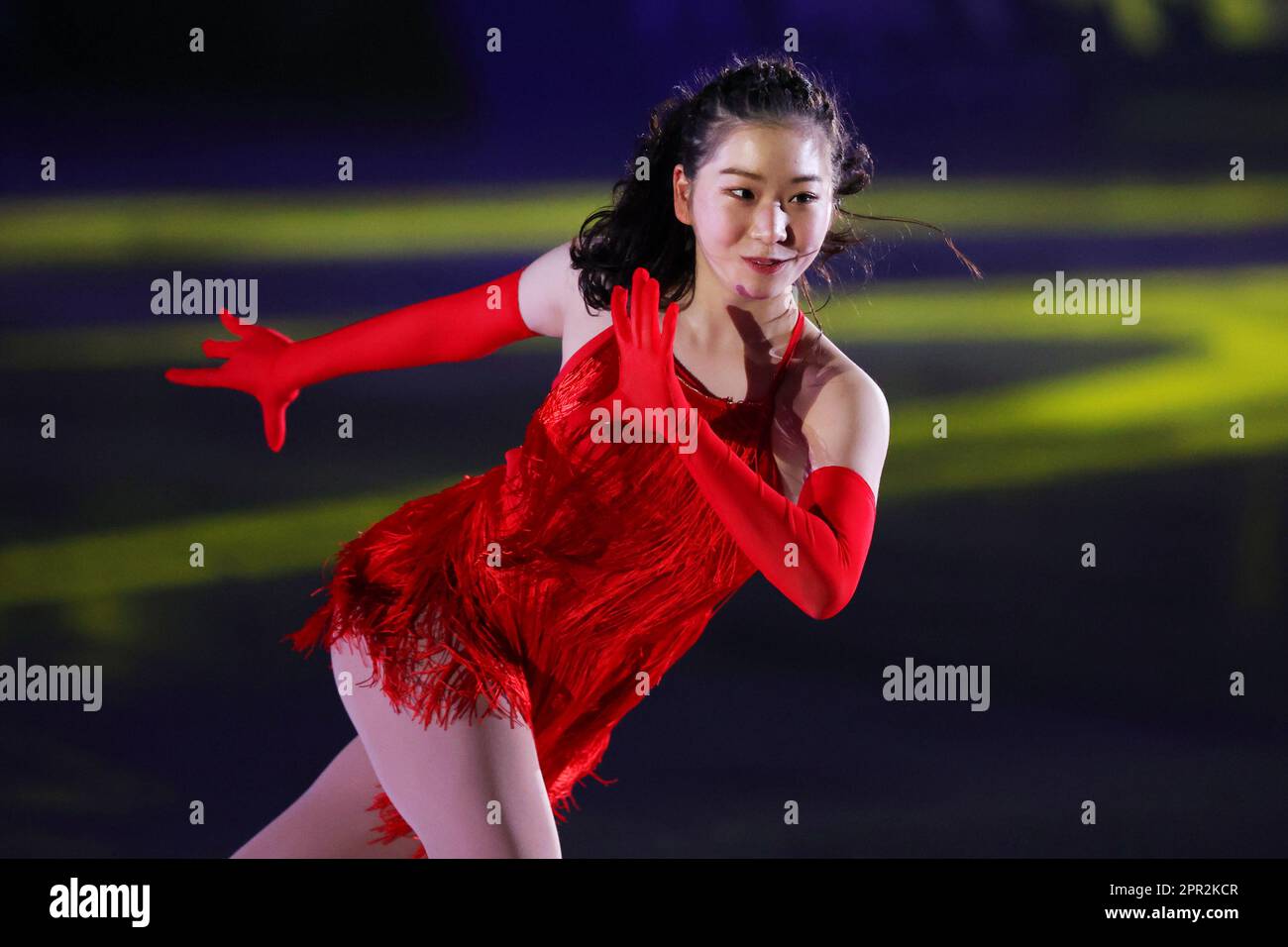 Kinoshita Academy Kyoto Ice arena, Kyoto, Japan. 22nd Apr, 2023. Azusa