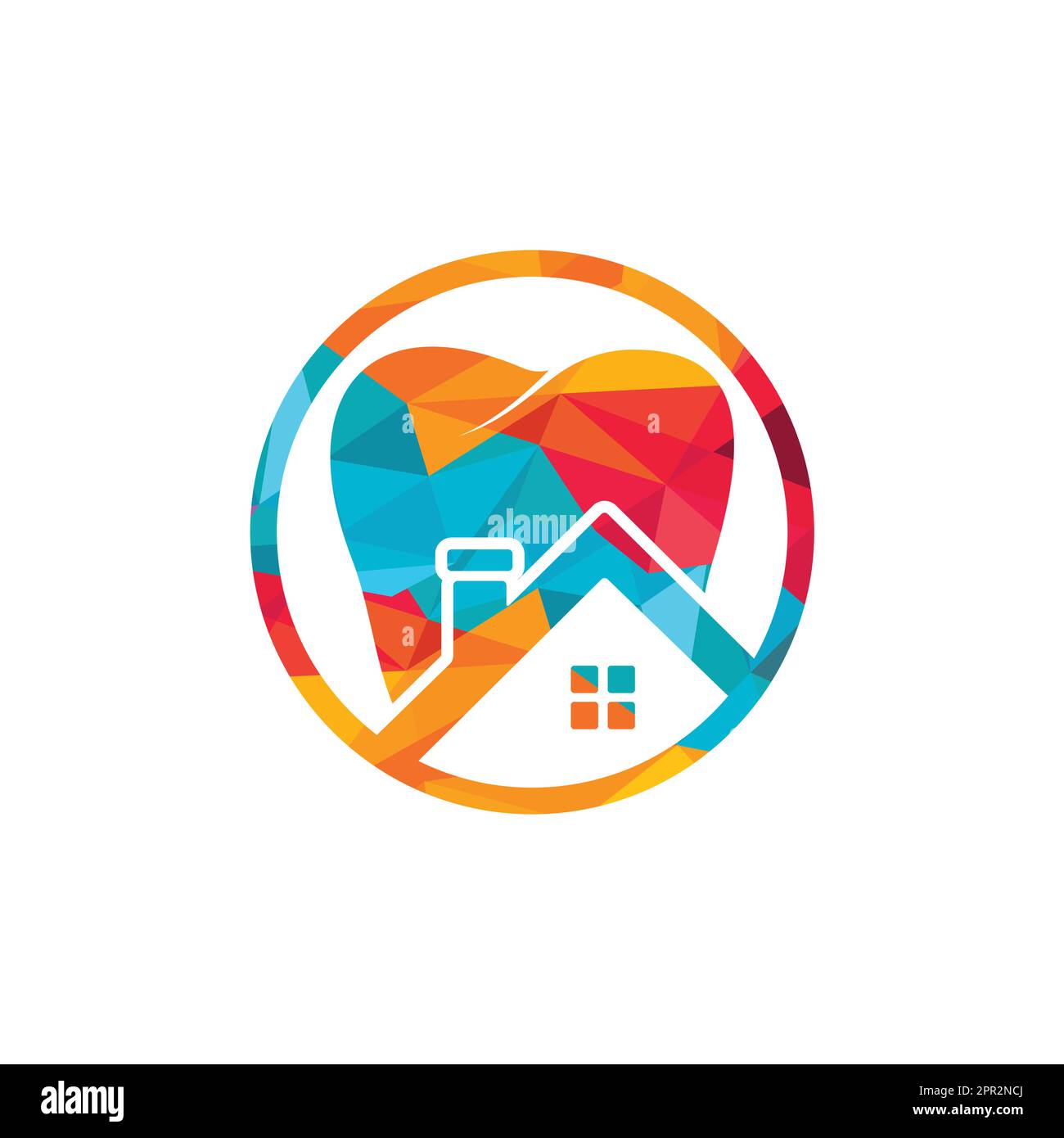 Tooth house vector logo design. Dental house icon logo design Stock ...