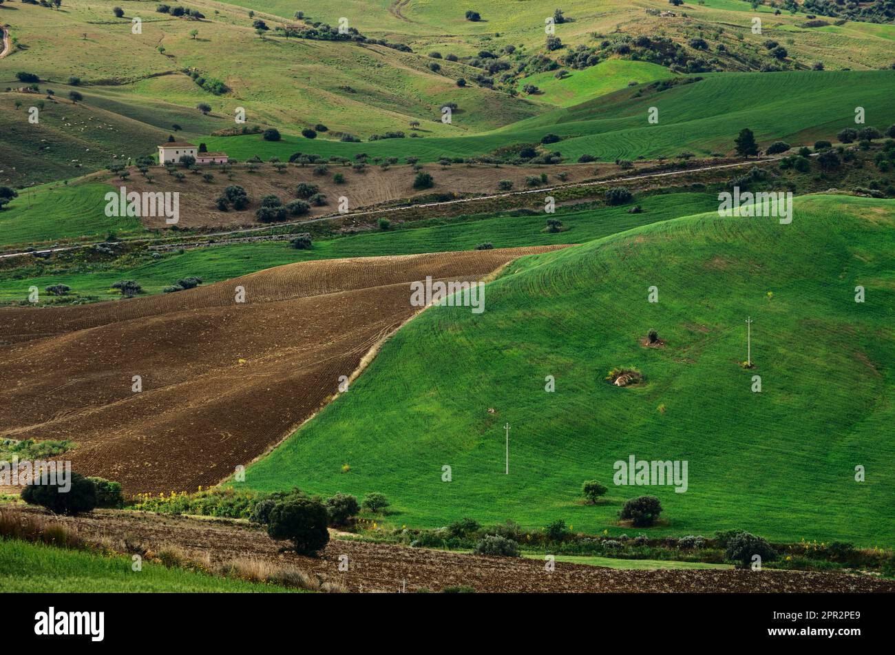 Colorful countryside farm fields hi-res stock photography and images ...