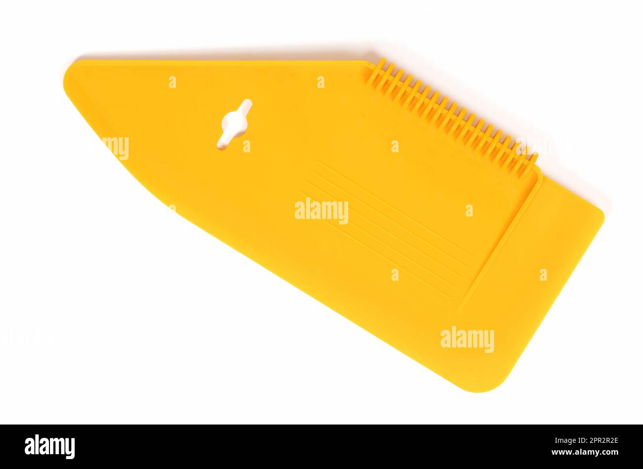 Plastic spatula for wallpaper, isolated on white background Stock Photo