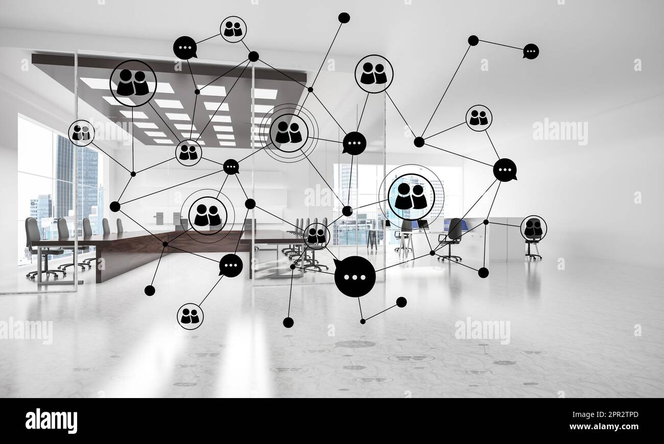 Connection Networking Innovation Networking and wireless connection as concept for effective modern ...