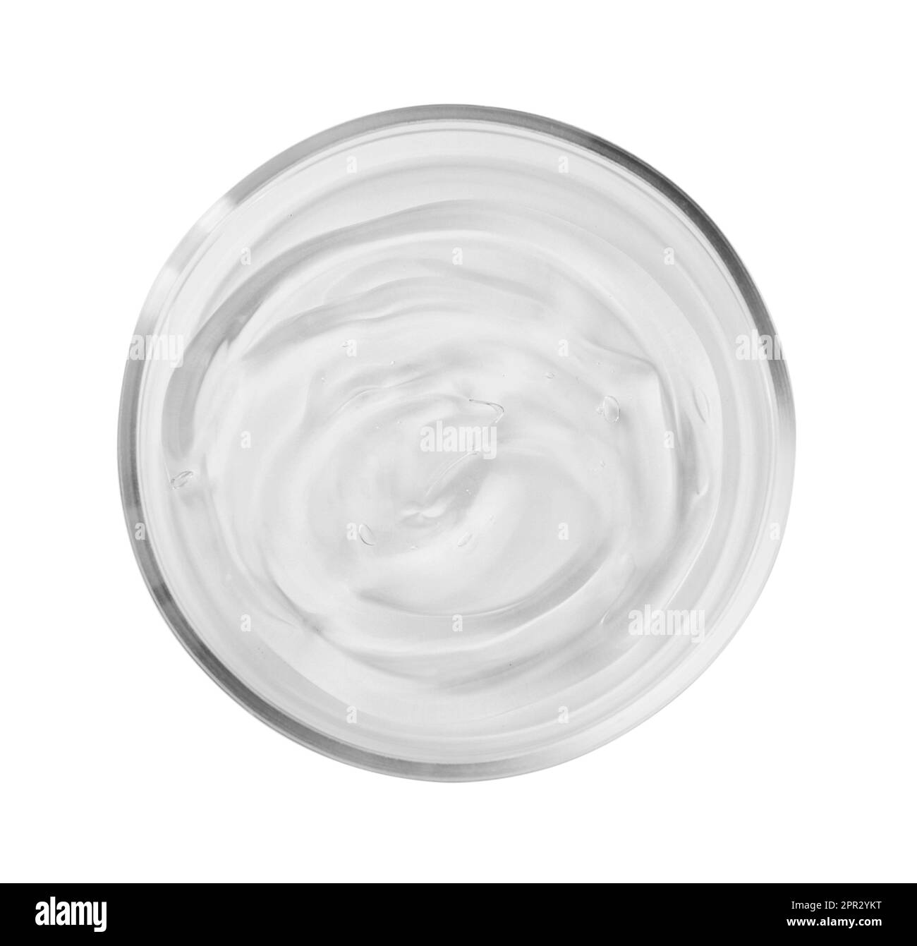 Petri dish with liquid isolated on white, top view Stock Photo - Alamy
