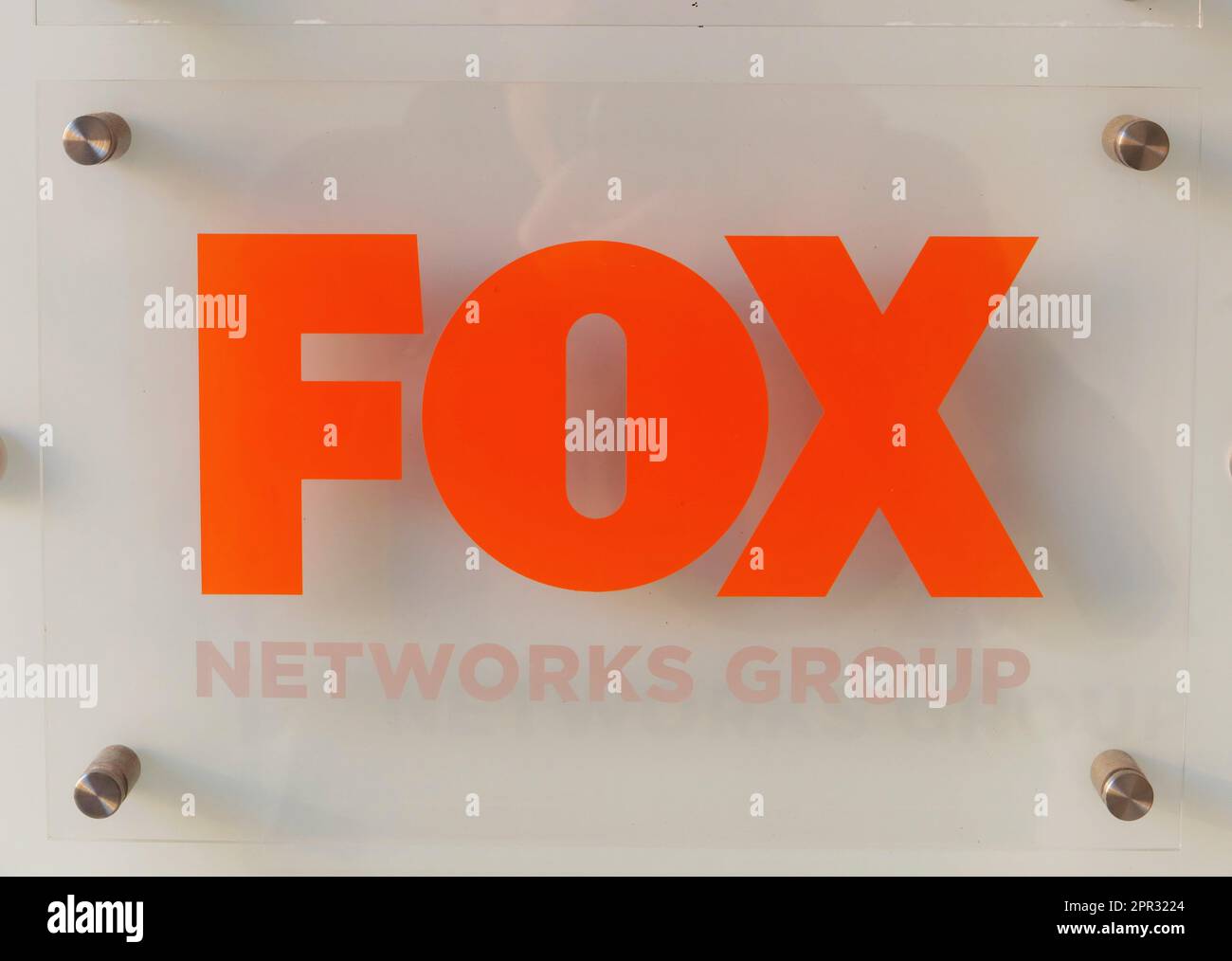 SIGN OF FOX NETWORKS GROUP Stock Photo Alamy