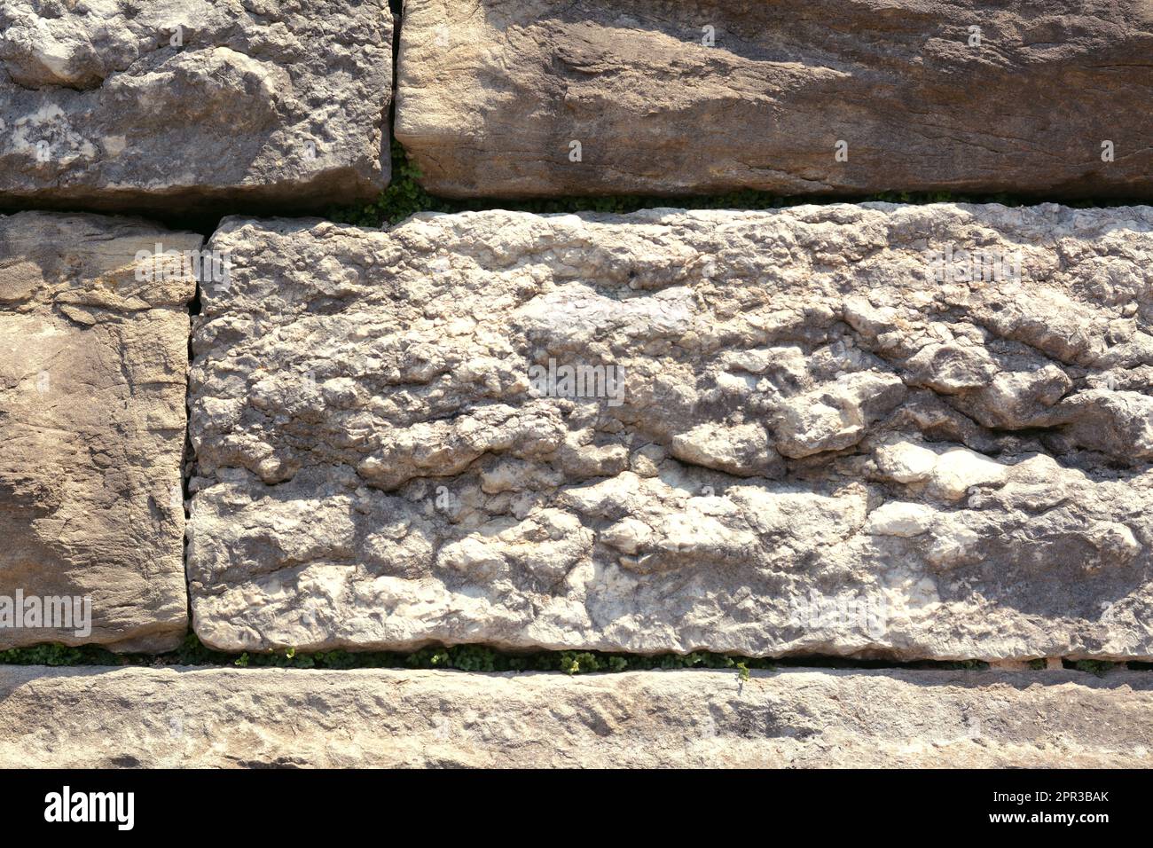Texture of old stone wall as background, closeup Stock Photo - Alamy