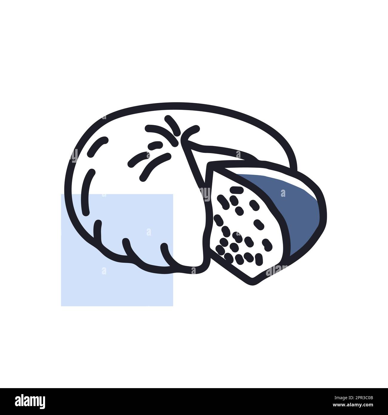 Goat Cheese vector icon. Farm animal sign Stock Vector Image & Art - Alamy