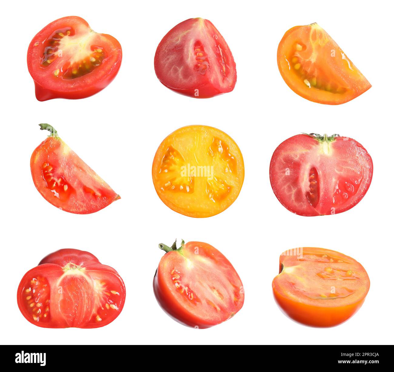 Set different cut ripe Cut Out Stock Images Pictures Alamy