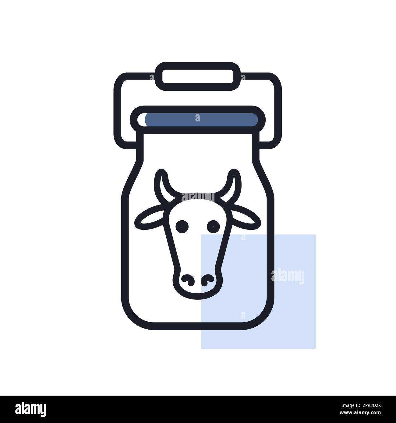 Vector isolated illustration milk Stock Vector Images - Alamy