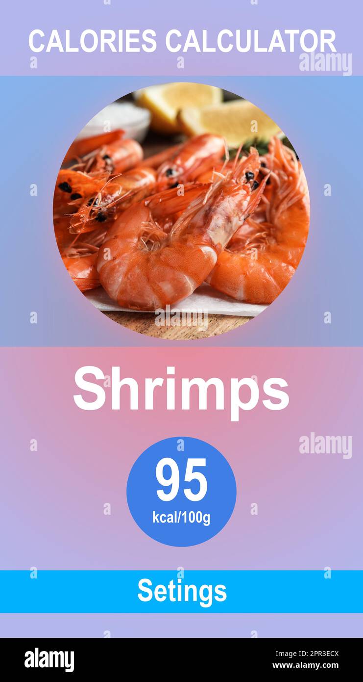 Weight loss concept. Calories calculator app with image of tasty