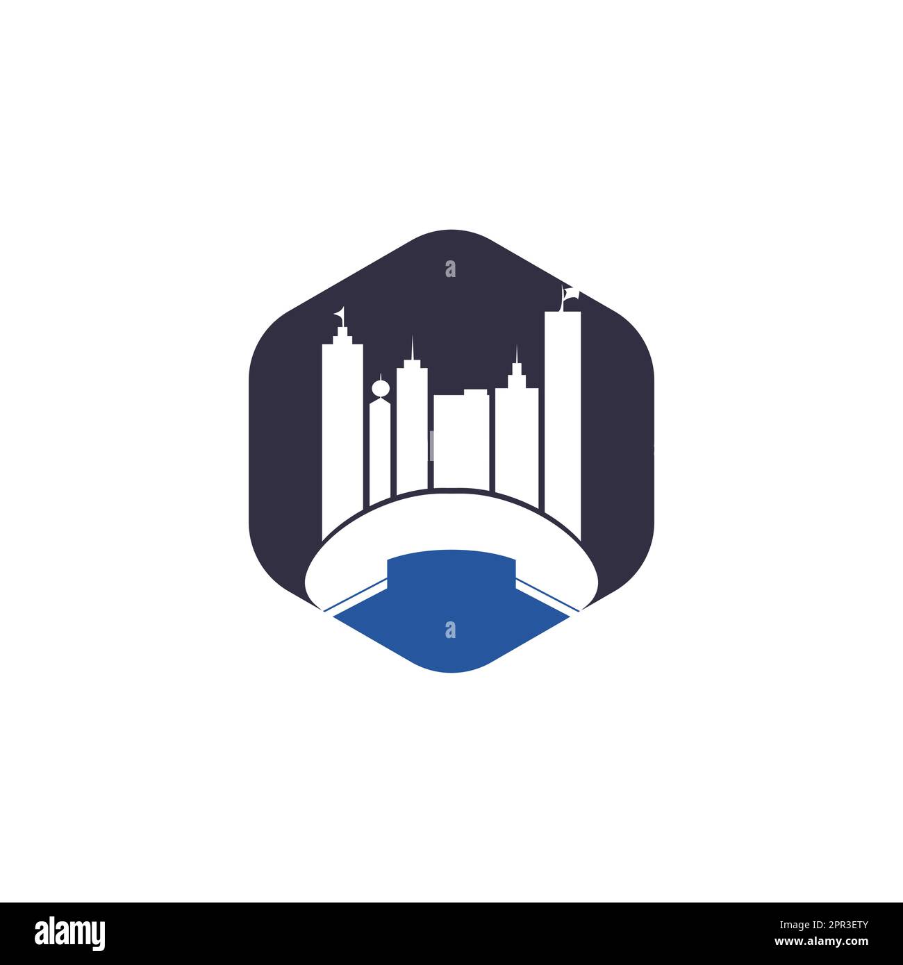 City Call vector logo design template Phone City logo designs concept