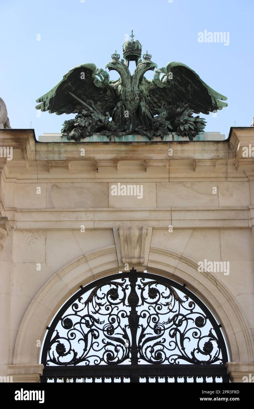 Imperial Coat of Arms of the Empire of Austria Stock Photo