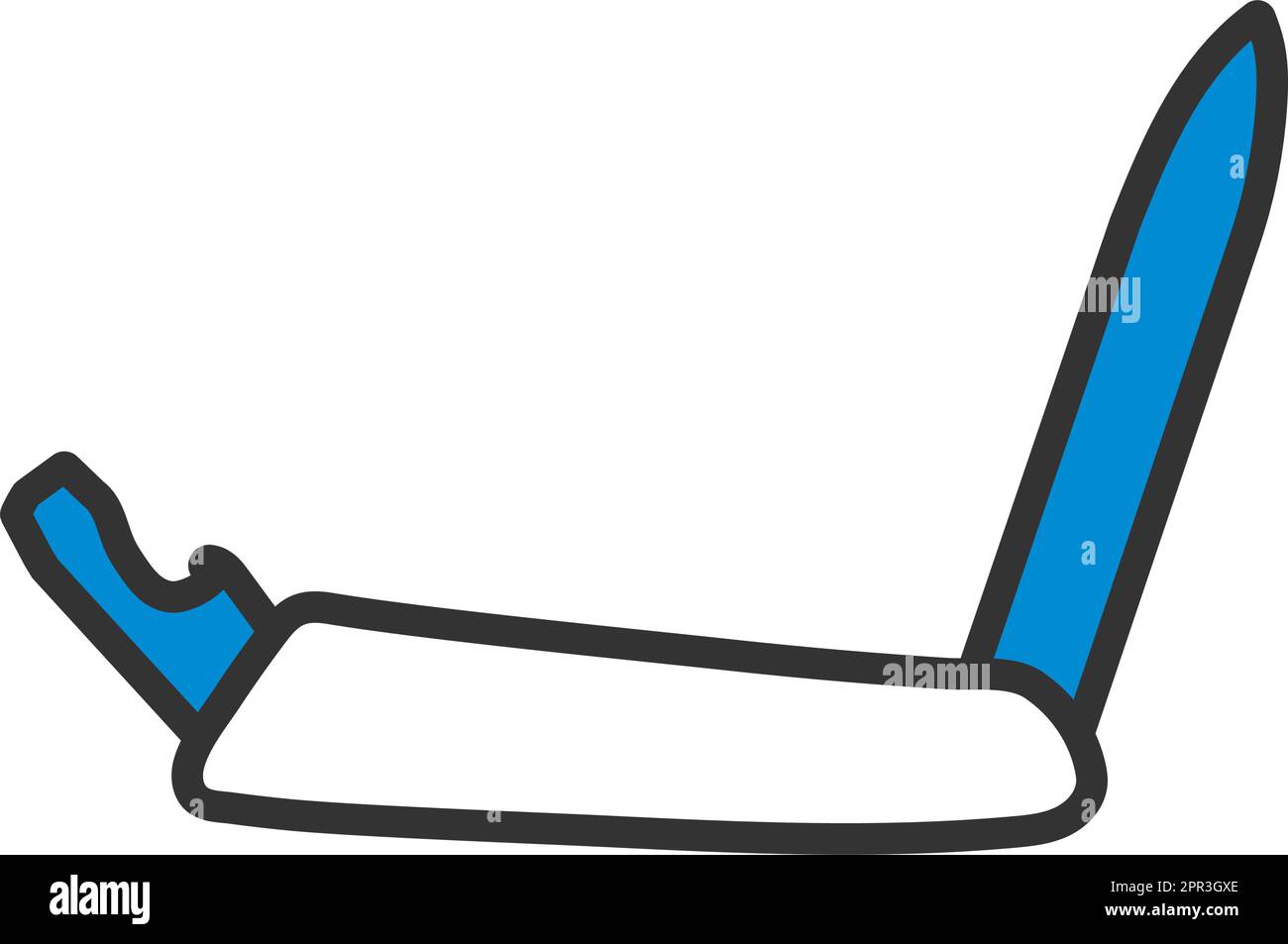 Icon Of Folding Penknife Stock Vector