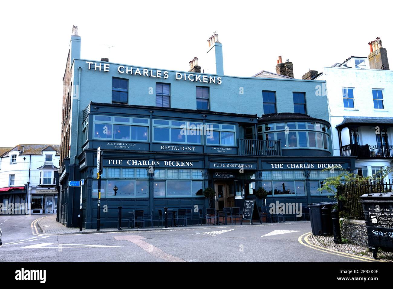the charles dickens restaurant and pub,broadstairs coastal town,east kent,isle of thanet,uk april 2023 Stock Photo