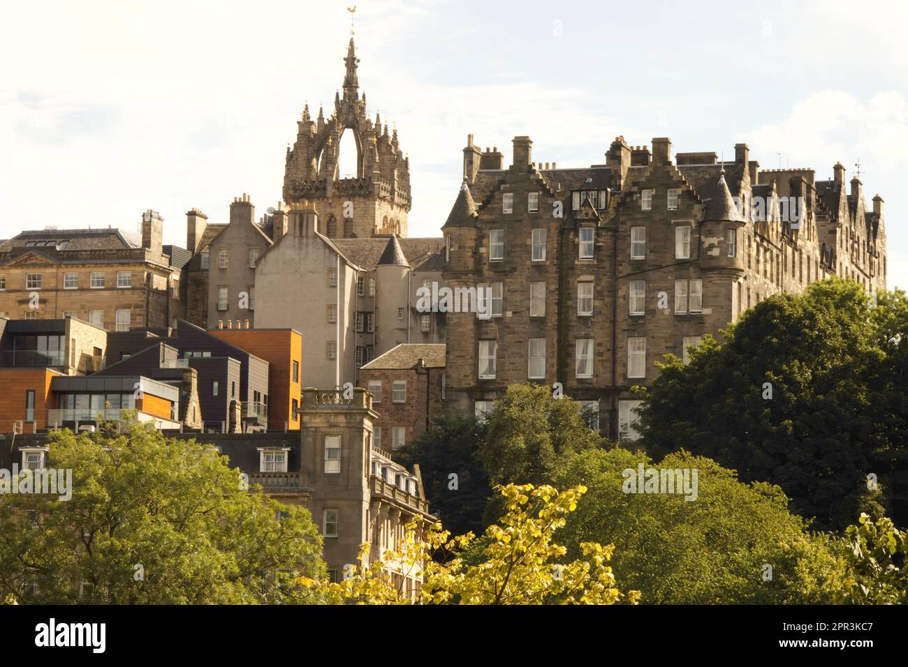 Historical Building at Old city of Edinburgh Stock Photo