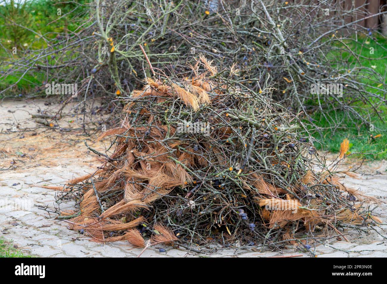 to burn piles of garden waste Stock Photo Alamy