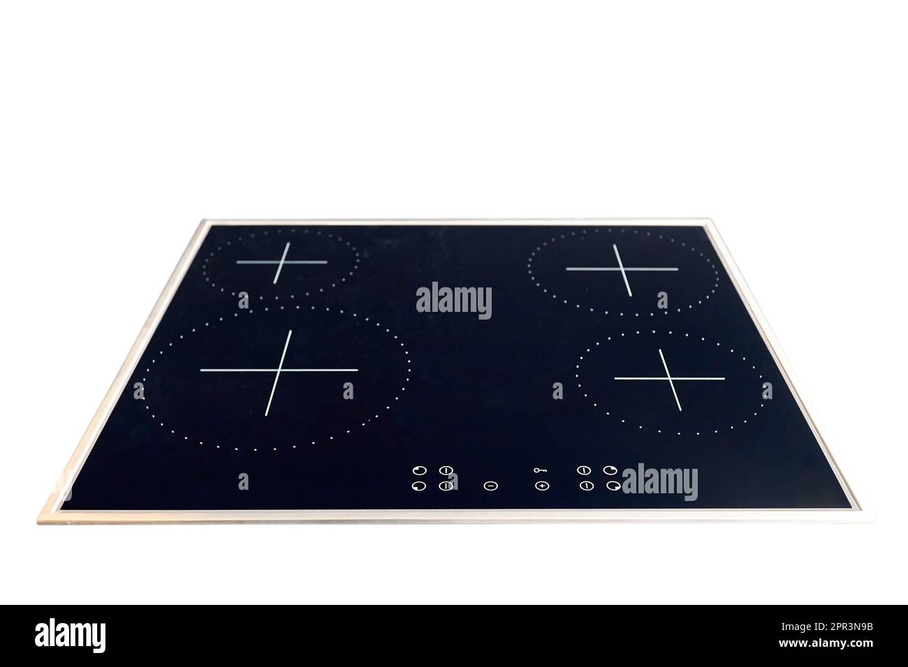 Flat cooktop cooking induction electric built black stove. Electric induction hob with ceramic