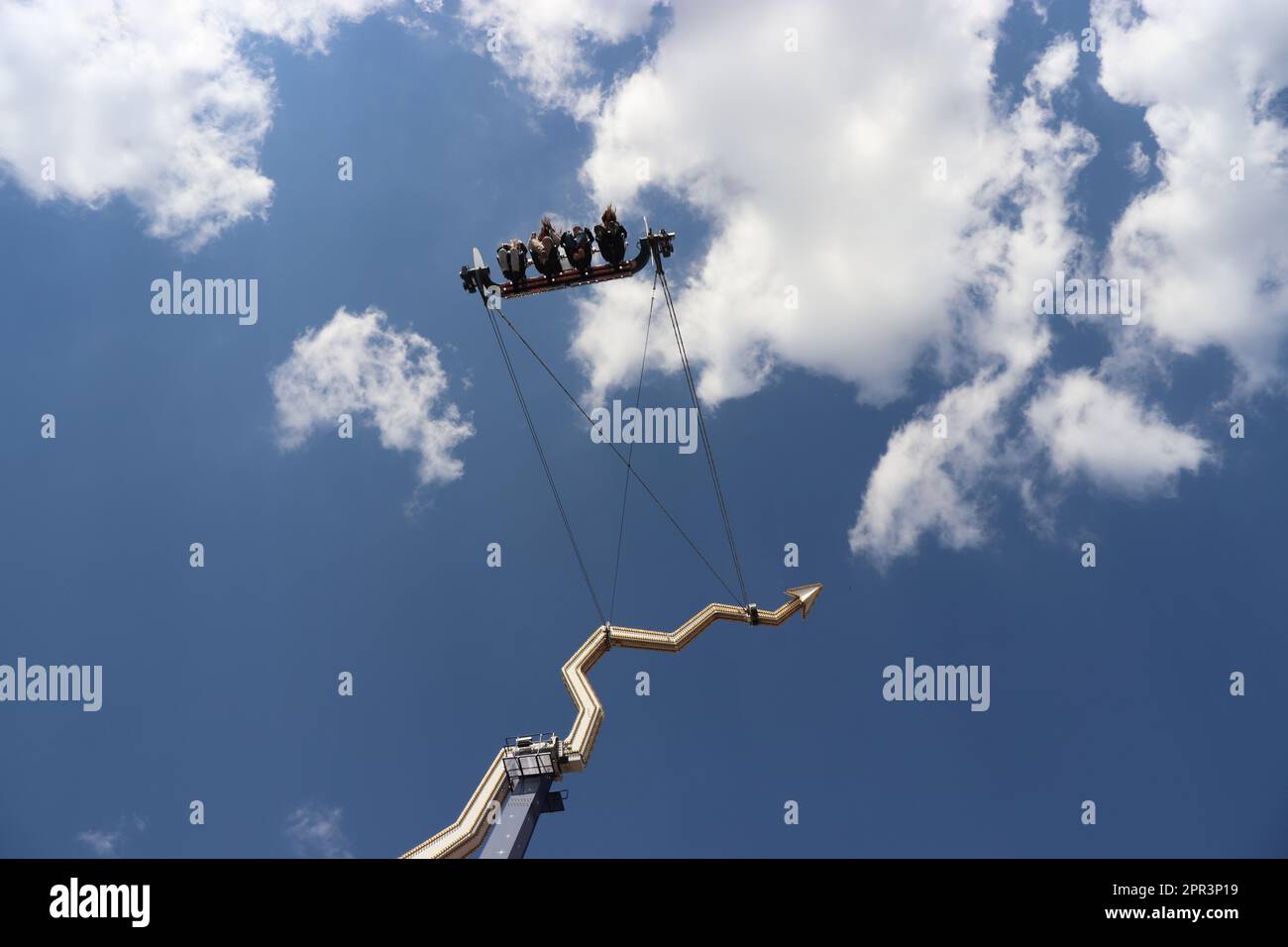 Prater Tower at Prater amusement park Vienna Stock Photo - Alamy