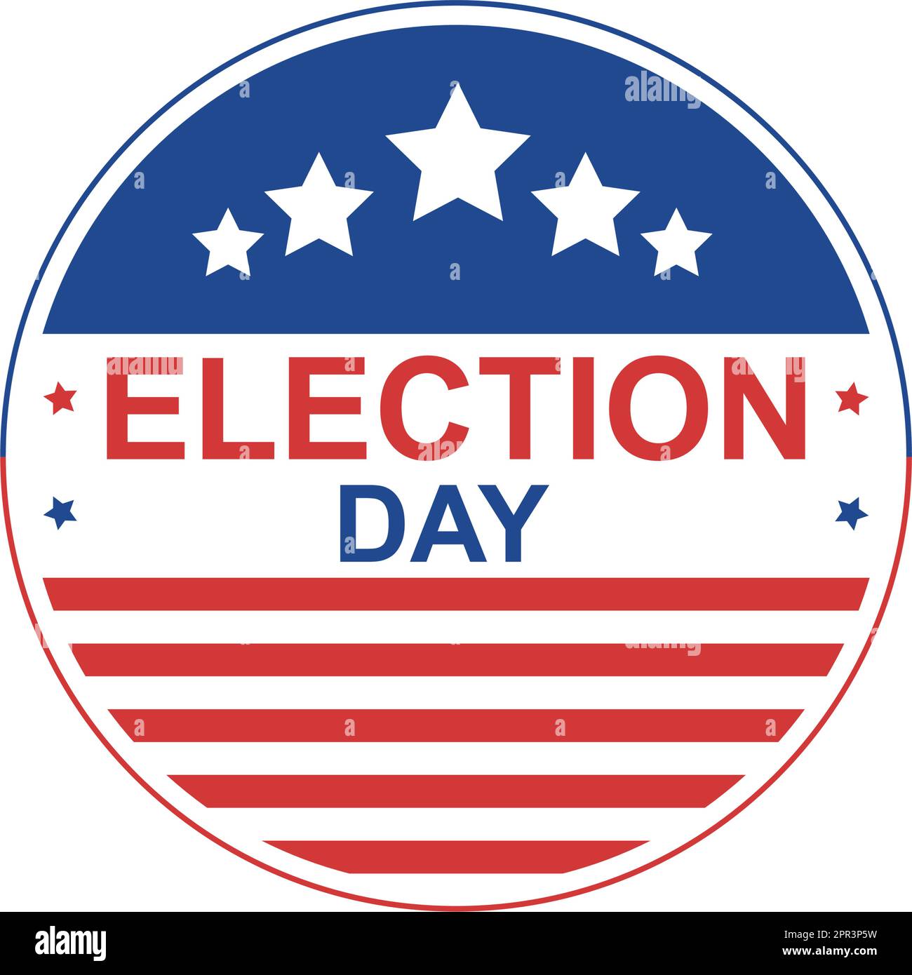 Election Day Political Hand Drawn Cartoon Flat Illustration with Voters