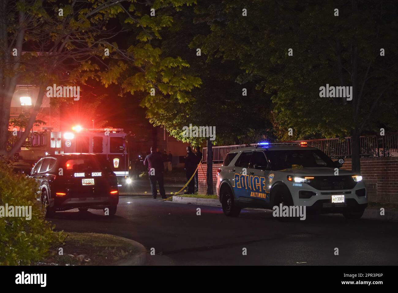 Baltimore, United States. 26th Apr, 2023. Authorities on scene