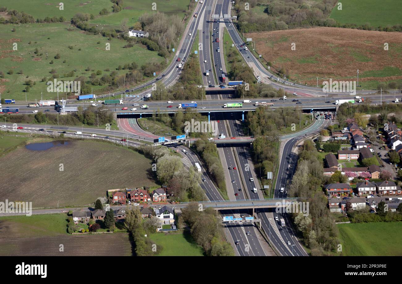 Aerial View Of Simister Island Junction 18 Of M62 Junction 4 Of M66 aerial-view-of-simister-island-junction-18-of-m62-junction-4-of-m66