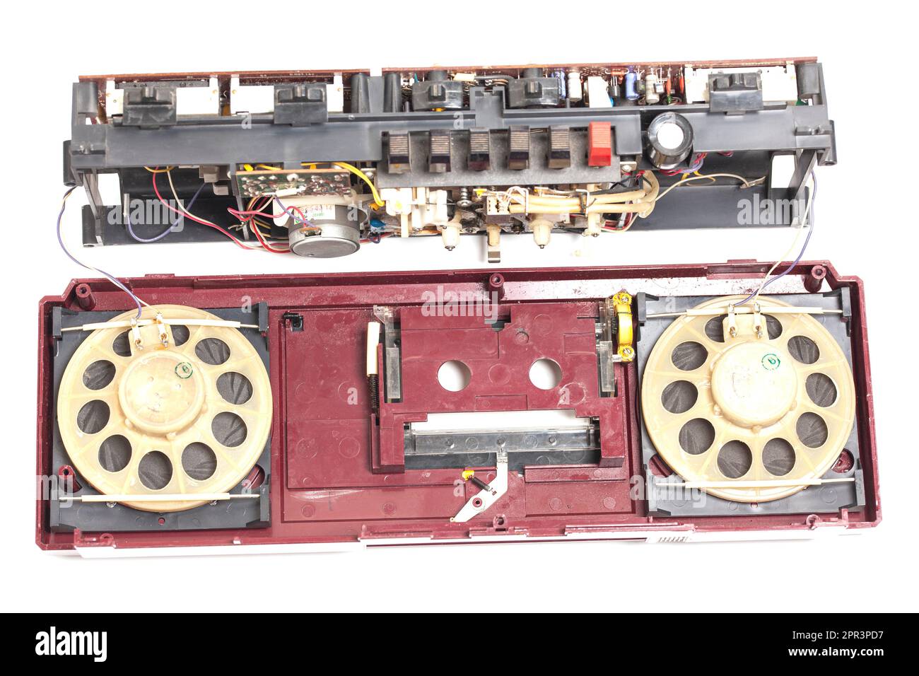 Old disassembled electronics tape recorder Stock Photo Alamy