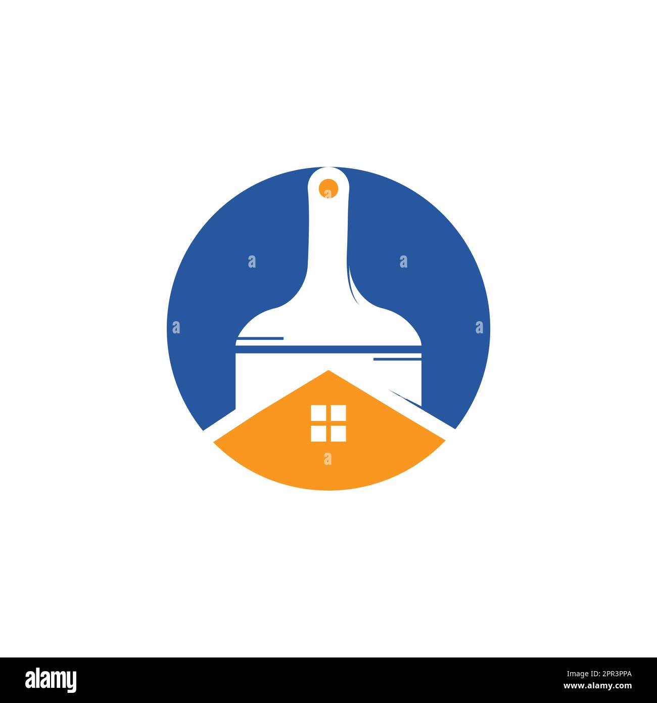 Creative home paint vector logo design template. Real estate and ...