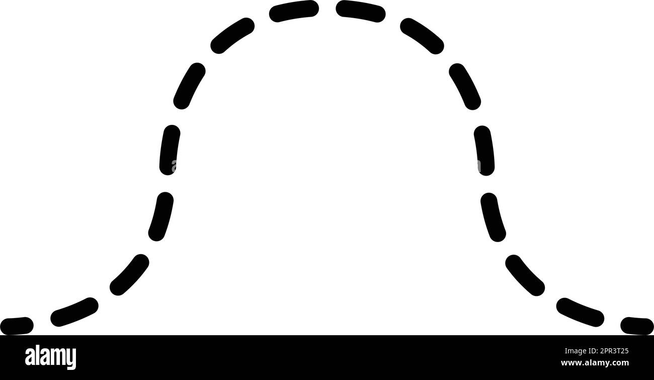 Prewriting tracing lines and curve shapes element for preschool