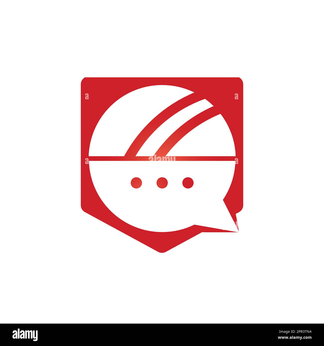 Chat cricket vector logo design. Cricket talk logo concept Stock Vector