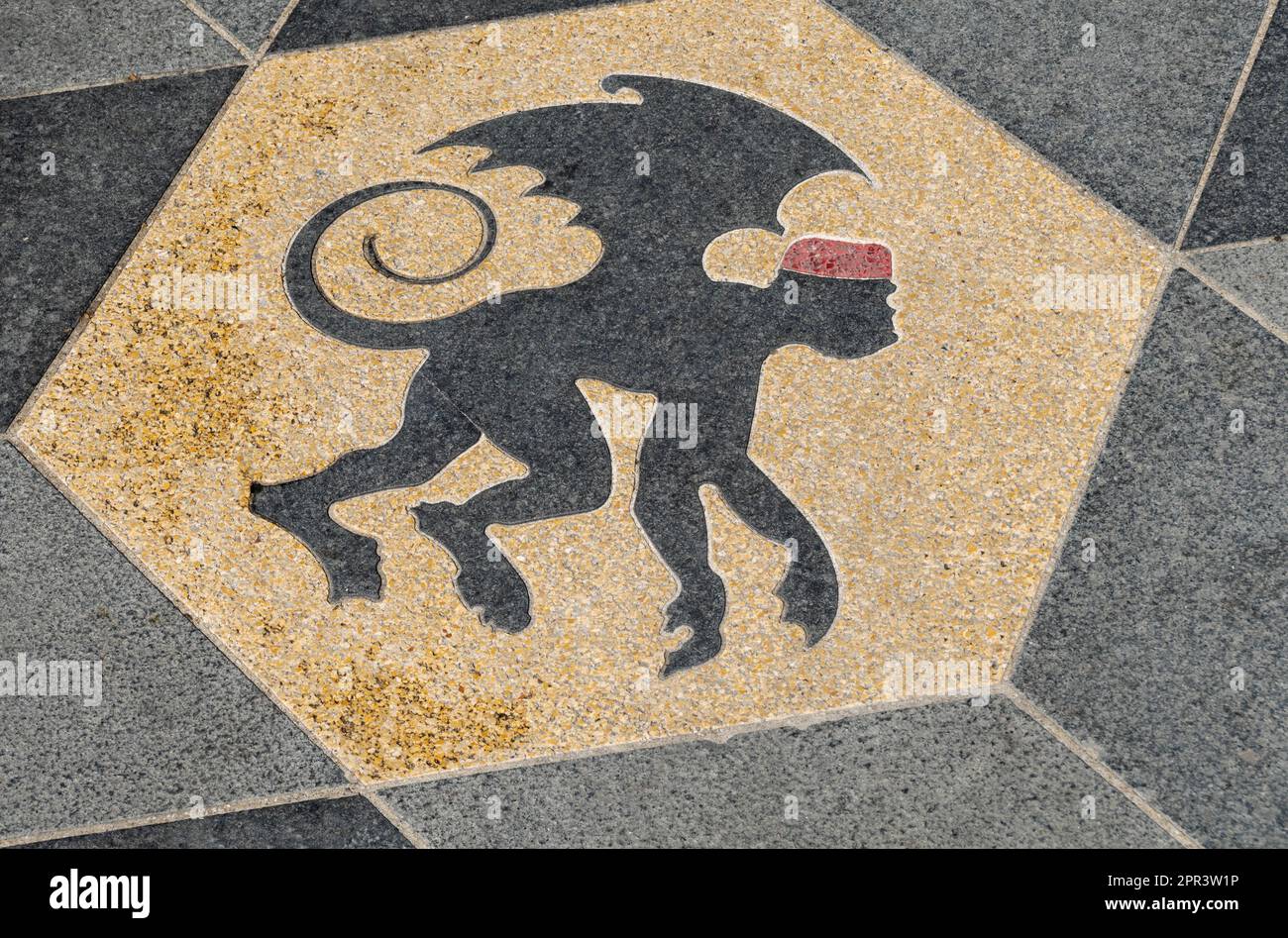 Illustration of an evil winged monkey from The Wizard of Oz Stock Photo