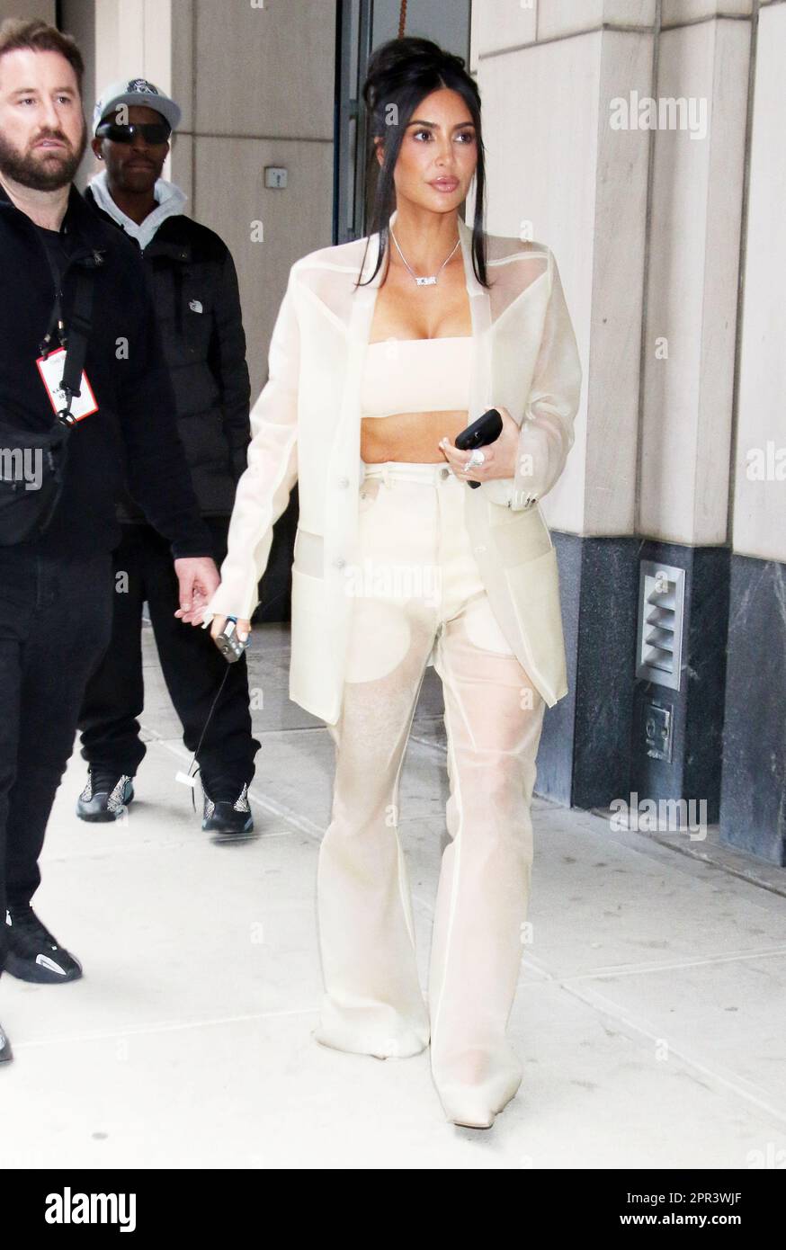 Kim Kardashian Wears a Low-Cut White Dress to Time 100 Gala