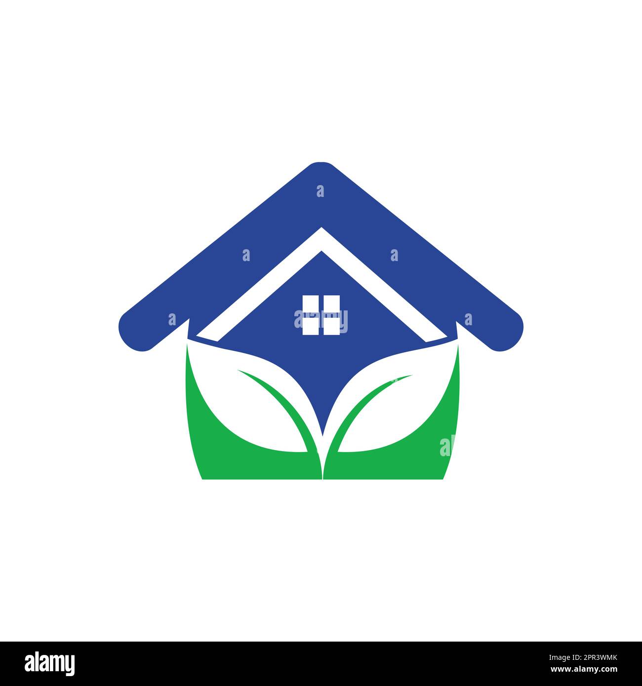 Green eco home logo design. Creative green house concept logo design ...