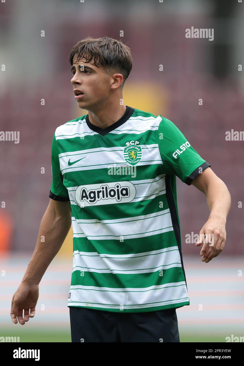 Geneva, Switzerland, 21st April 2023. Afonso Moreira of Sporting CP