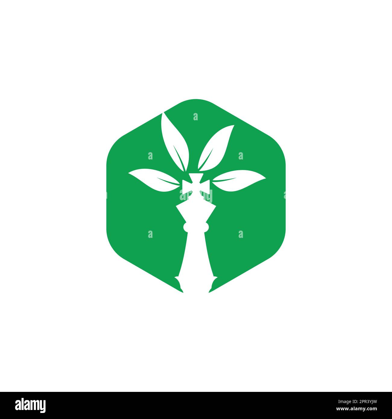 Chess tree vector logo design. Nature green strategy logo concept Stock ...