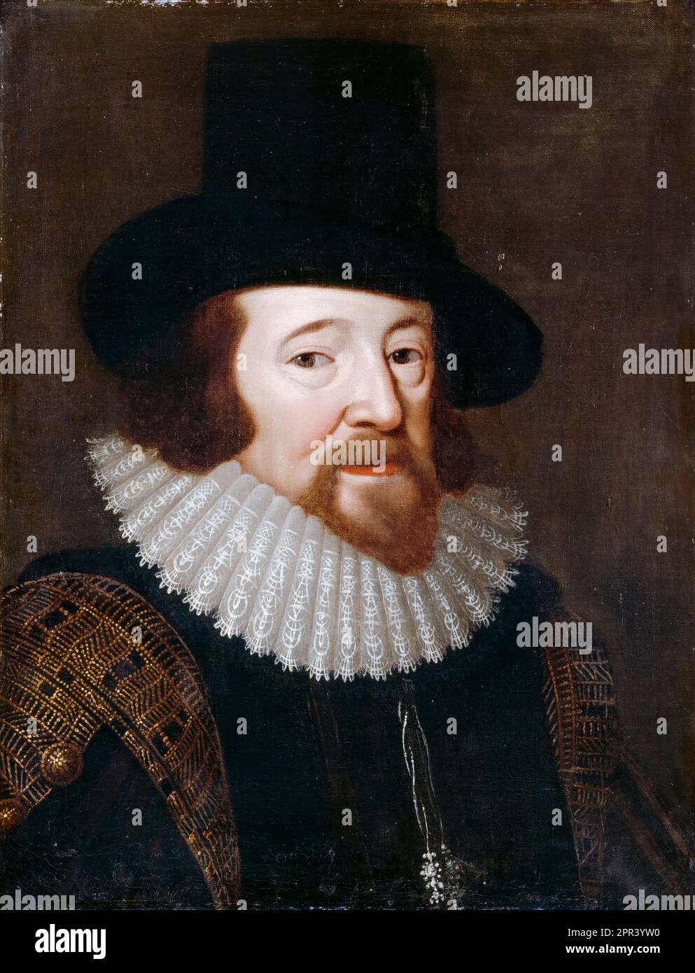 Sir Francis Bacon (1561-1626), English philosopher and statesman, portrait painting in oil on canvas, circa 1622 Stock Photo