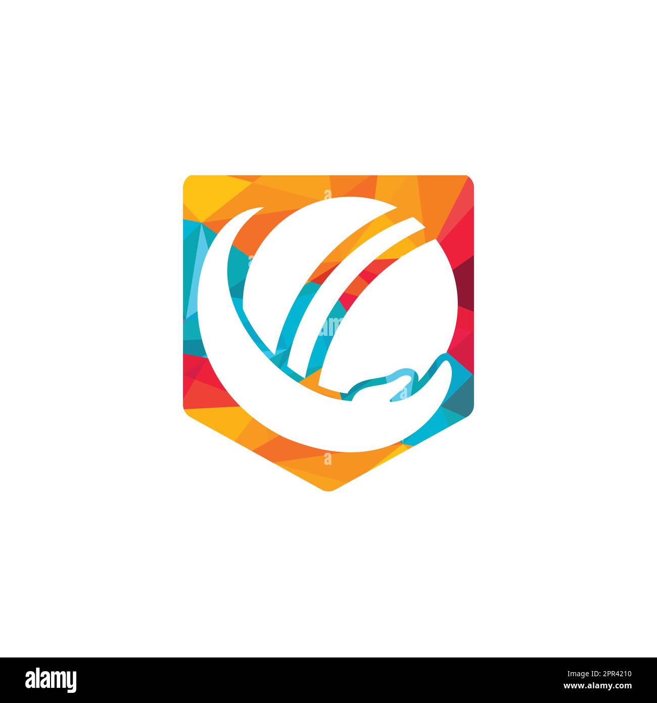 Cricket care vector logo design. Cricket insurance logo design concept