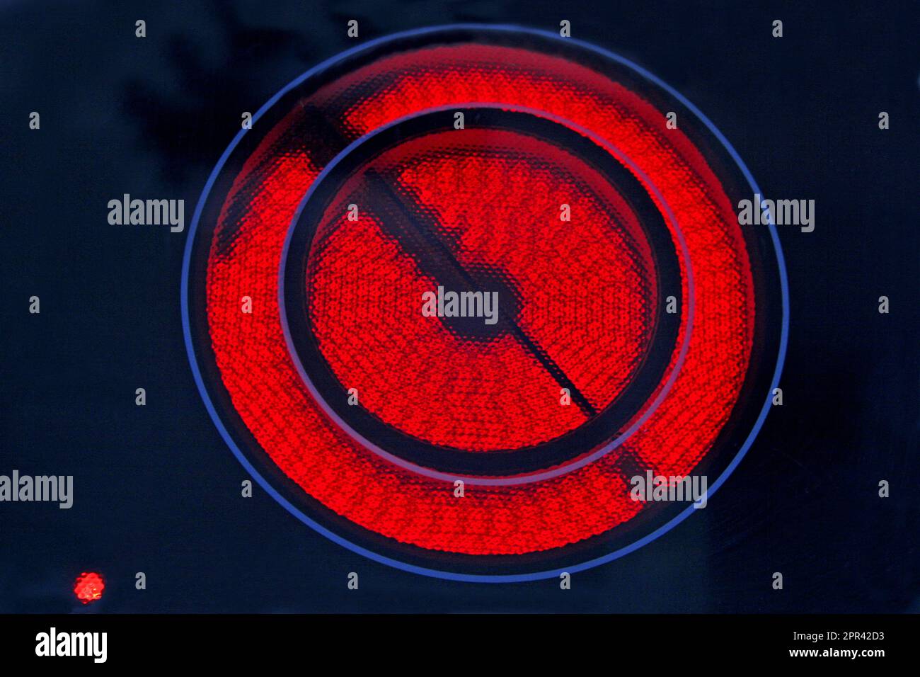 hot ceramic glass cooktop Stock Photo Alamy