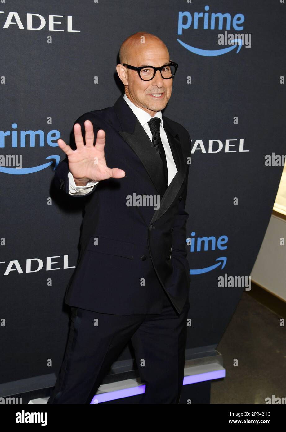 Culver City, California, USA. 25th Apr, 2023. Stanley Tucci attends the Los Angeles red carpet and fan screening for Prime Video's 'Citadel' at the Culver Theater on April 25, 2023 in Los Angeles, California. Credit: Jeffrey Mayer/Jtm Photos/Media Punch/Alamy Live News Stock Photo