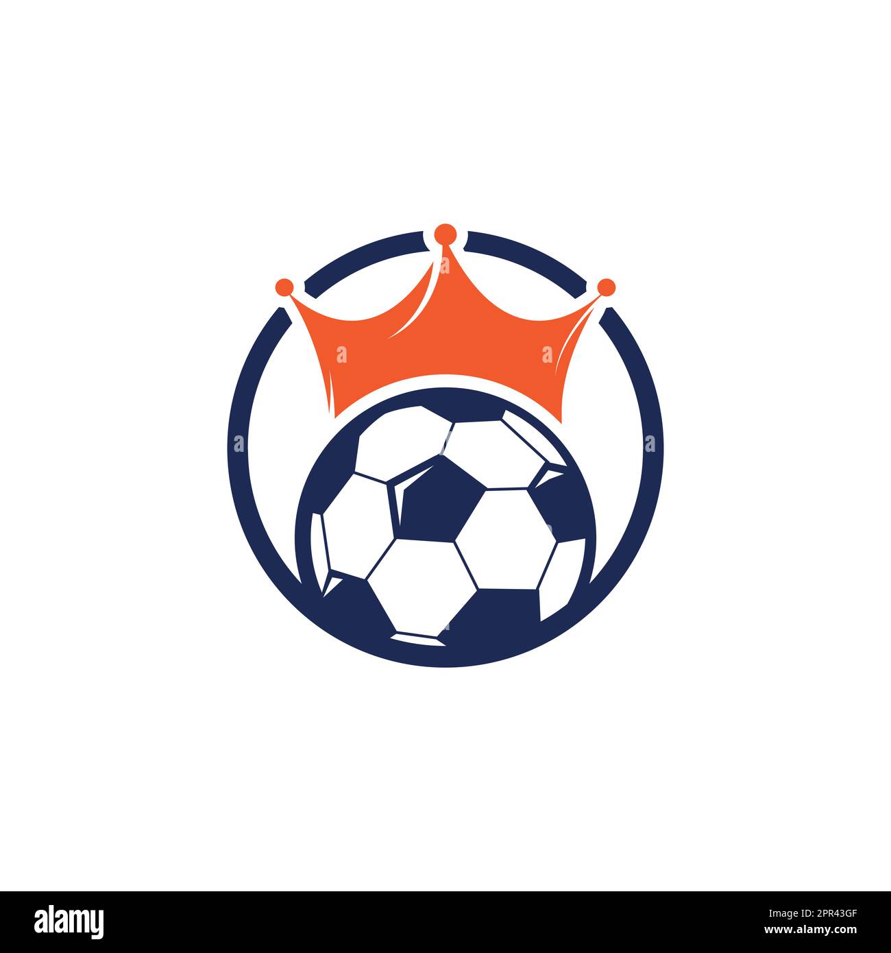 University championship soccer logo Royalty Free Vector