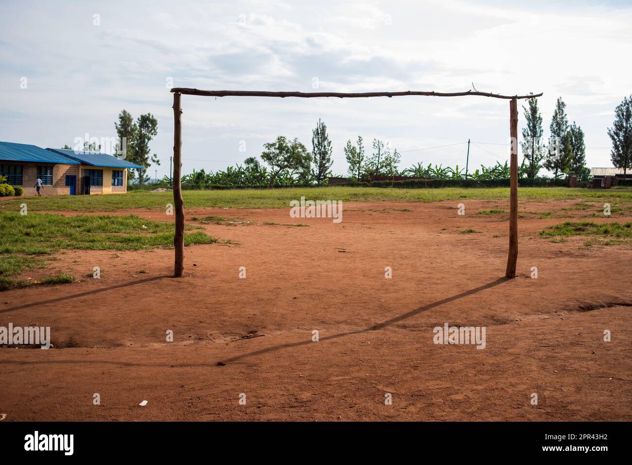 Wooden goal post hi-res stock photography and images - Alamy