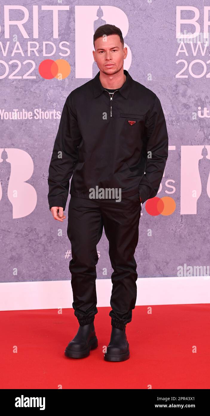 Photo Must Be Credited ©Alpha Press 079965 08/02/2022 Joel Corry at The BRIT Awards 2022 at The O2 Arena in London Stock Photo