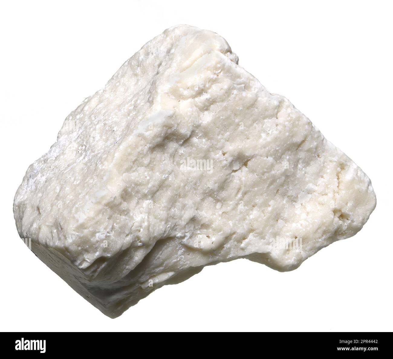 White Aragonite (Calcium carbonate) c1.5cm across Stock Photo