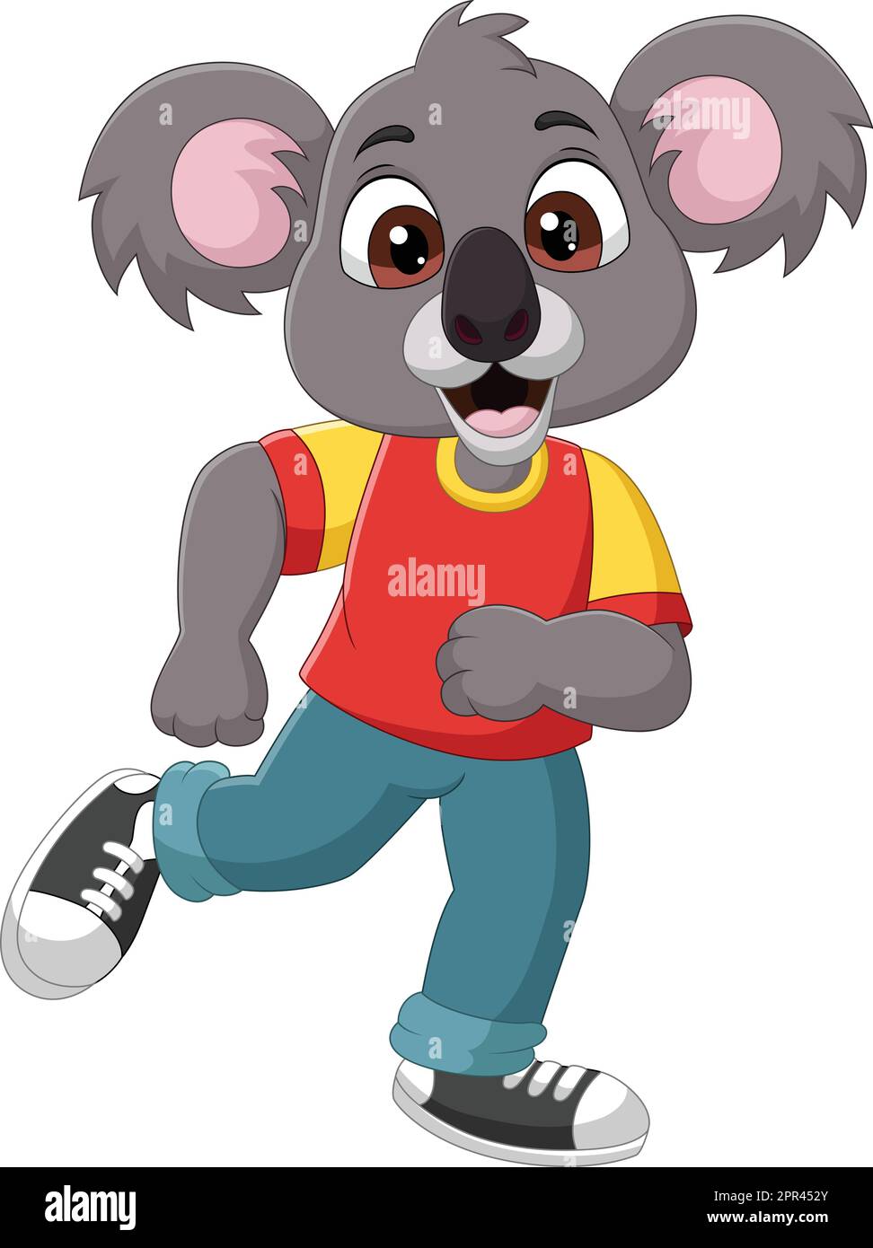 Cartoon funny koala in clothes posing Stock Vector Image & Art Alamy