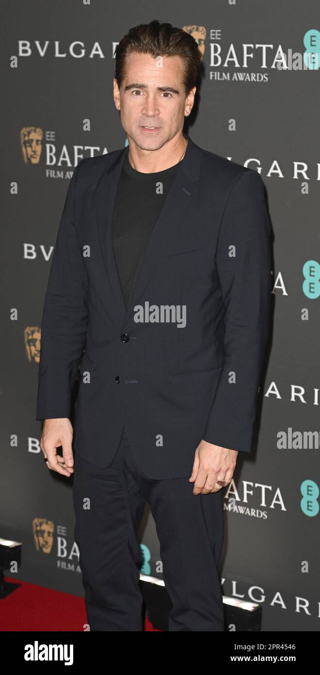 Photo Must Be Credited ©Alpha Press 085000 18/02/2023 Colin Farrell at the 2023 EE BAFTA British Academy Film Awards Nominees Party Supported by BULGARI held at the National Gallery, Trafalgar Square, London. Stock Photo