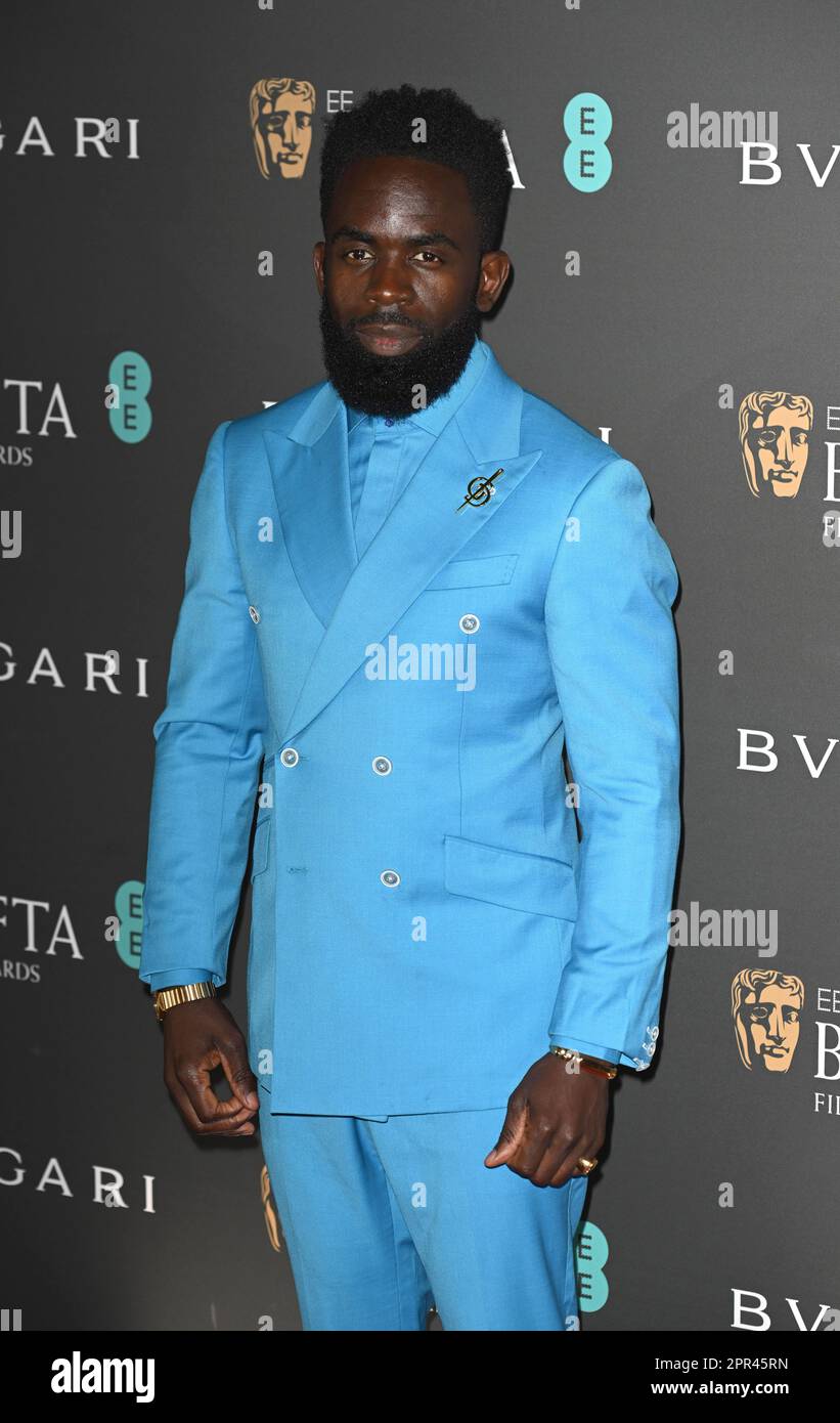 Photo Must Be Credited ©Alpha Press 085000 18/02/2023 Jimmy Akingbola at the 2023 EE BAFTA British Academy Film Awards Nominees Party Supported by BULGARI held at the National Gallery, Trafalgar Square, London. Stock Photo