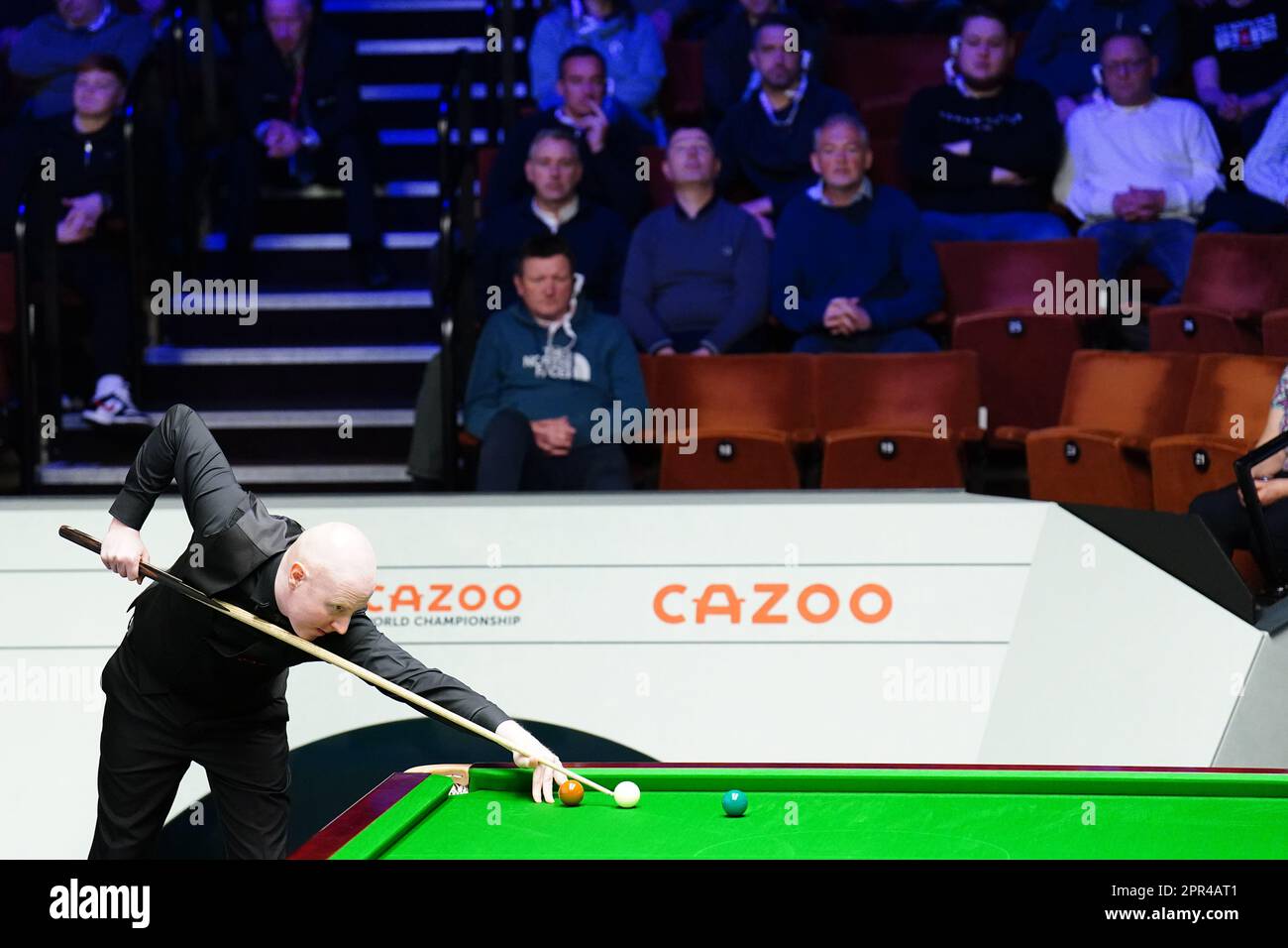 Anthony McGill in action against Si Jiahui (not pictured) on day twelve