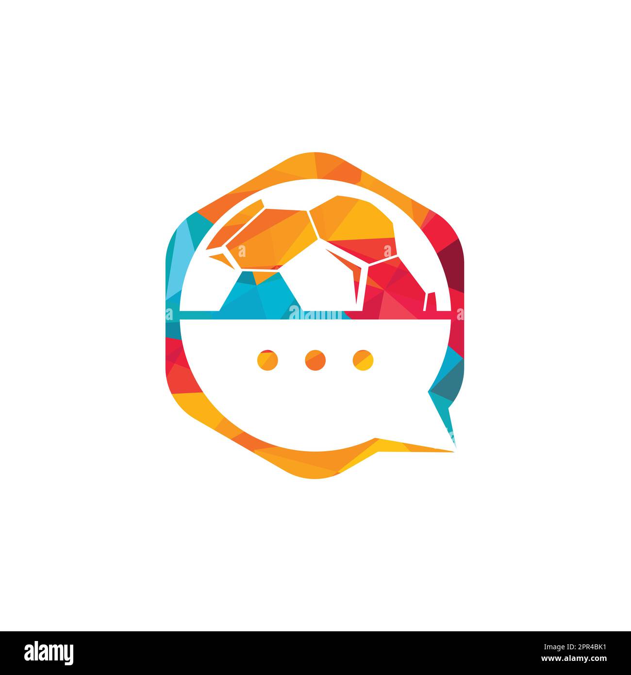 Football Talk vector logo design. Sports chat vector logo design ...