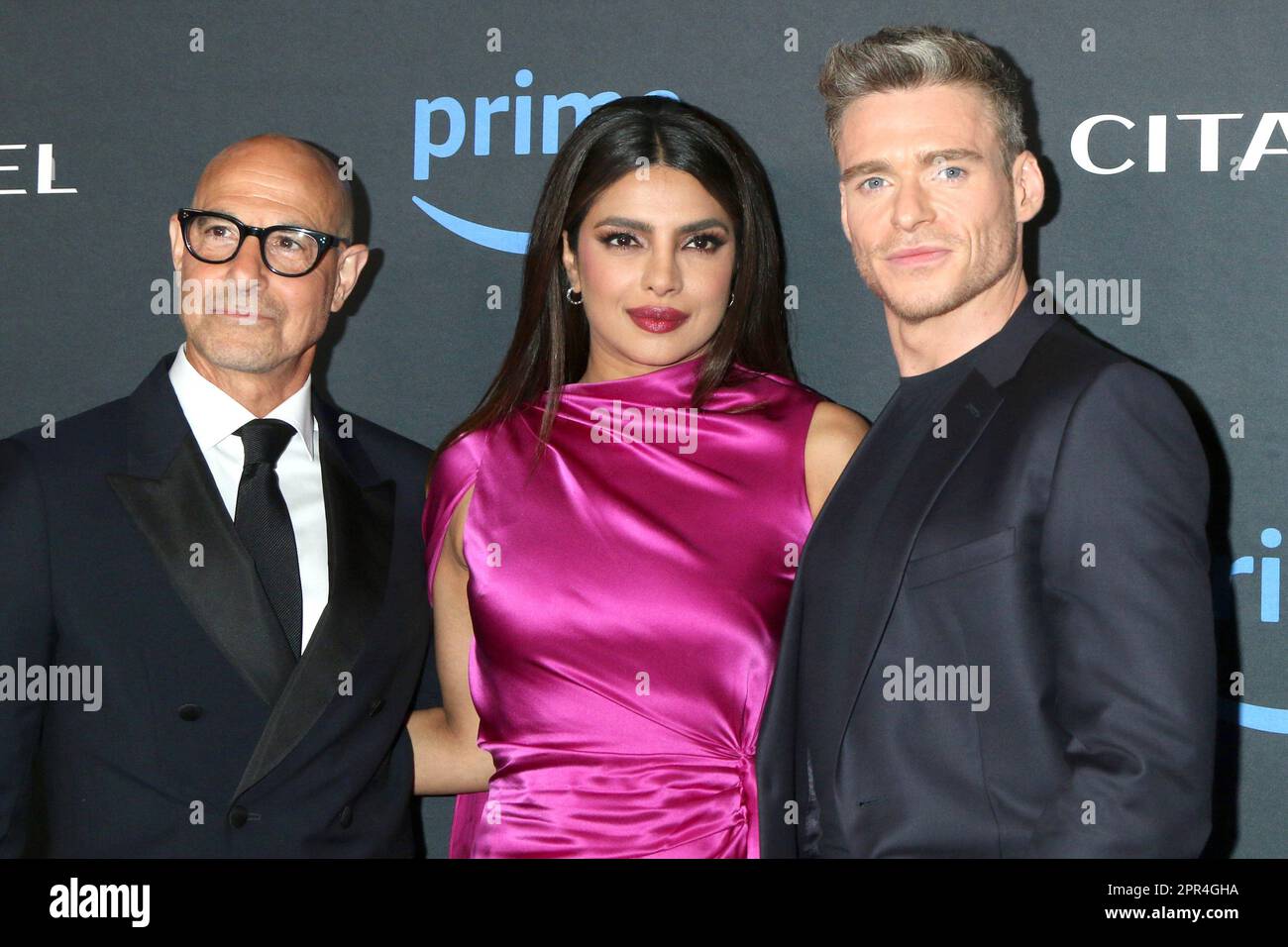 Culver City, USA. 25th Apr, 2023. Stanley Tucci, Priyanka Chopra Jonas, Richard Madden at the Citadel Series Premiere at the Culver Theater on April 25, 2023 in Culver City, CA (Photo by Katrina Jordan/Sipa USA) Credit: Sipa USA/Alamy Live News Stock Photo