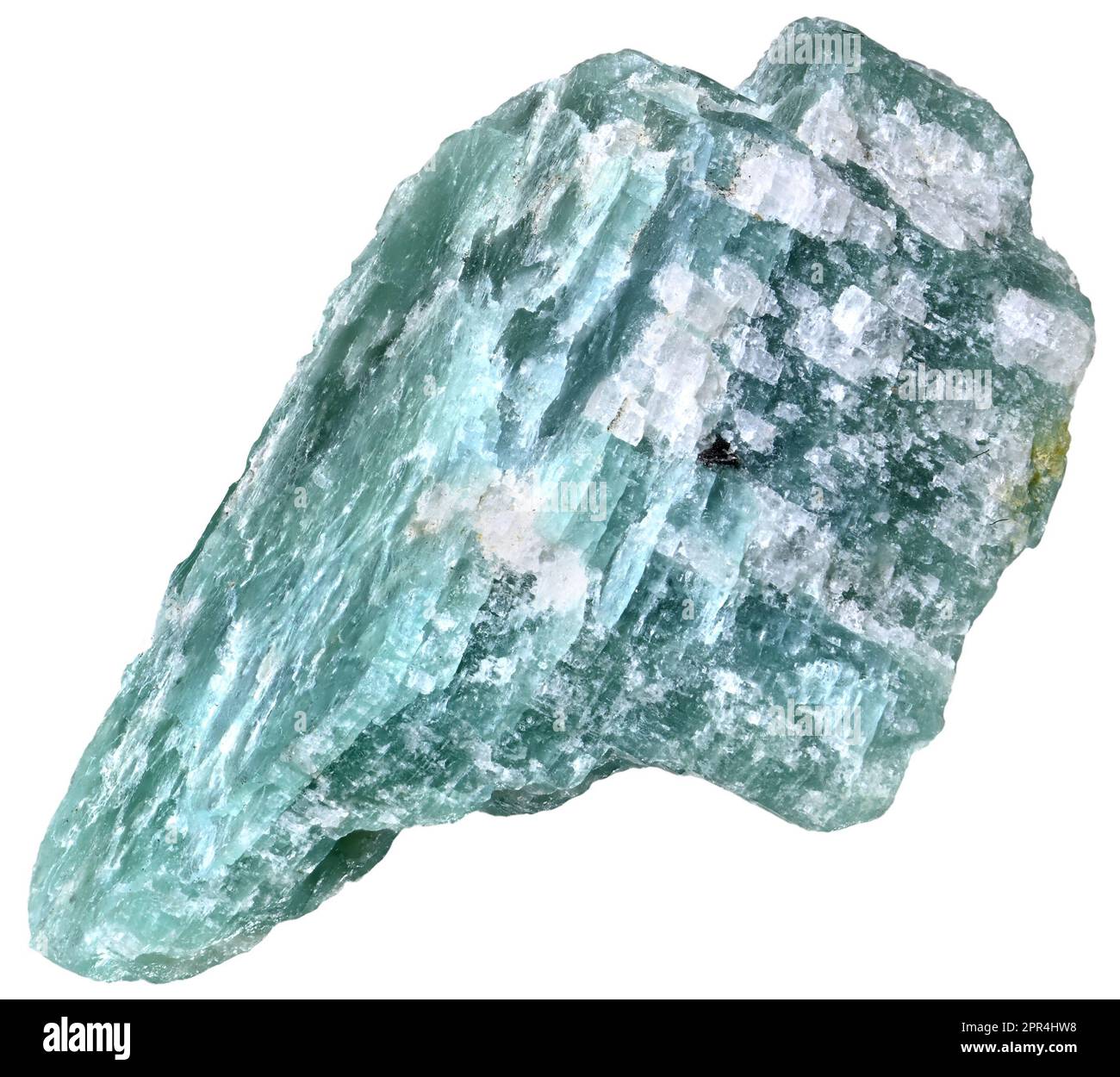 Amazonite (South Africa) - potassium feldspar / microline  (c1cm across) Stock Photo