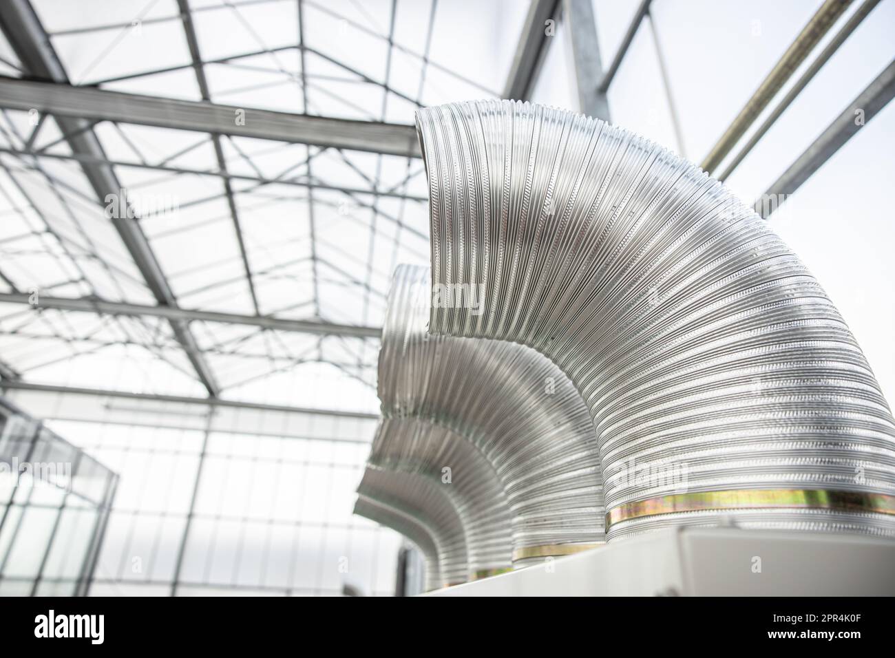 Aluminium flexible pipe for air duct air conditioner blow air way in